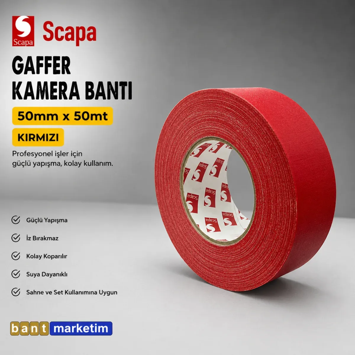 Gaffer Bandı: Set, Sahne ve Etkinlik Profesyonellerinin Vazgeçilmezi