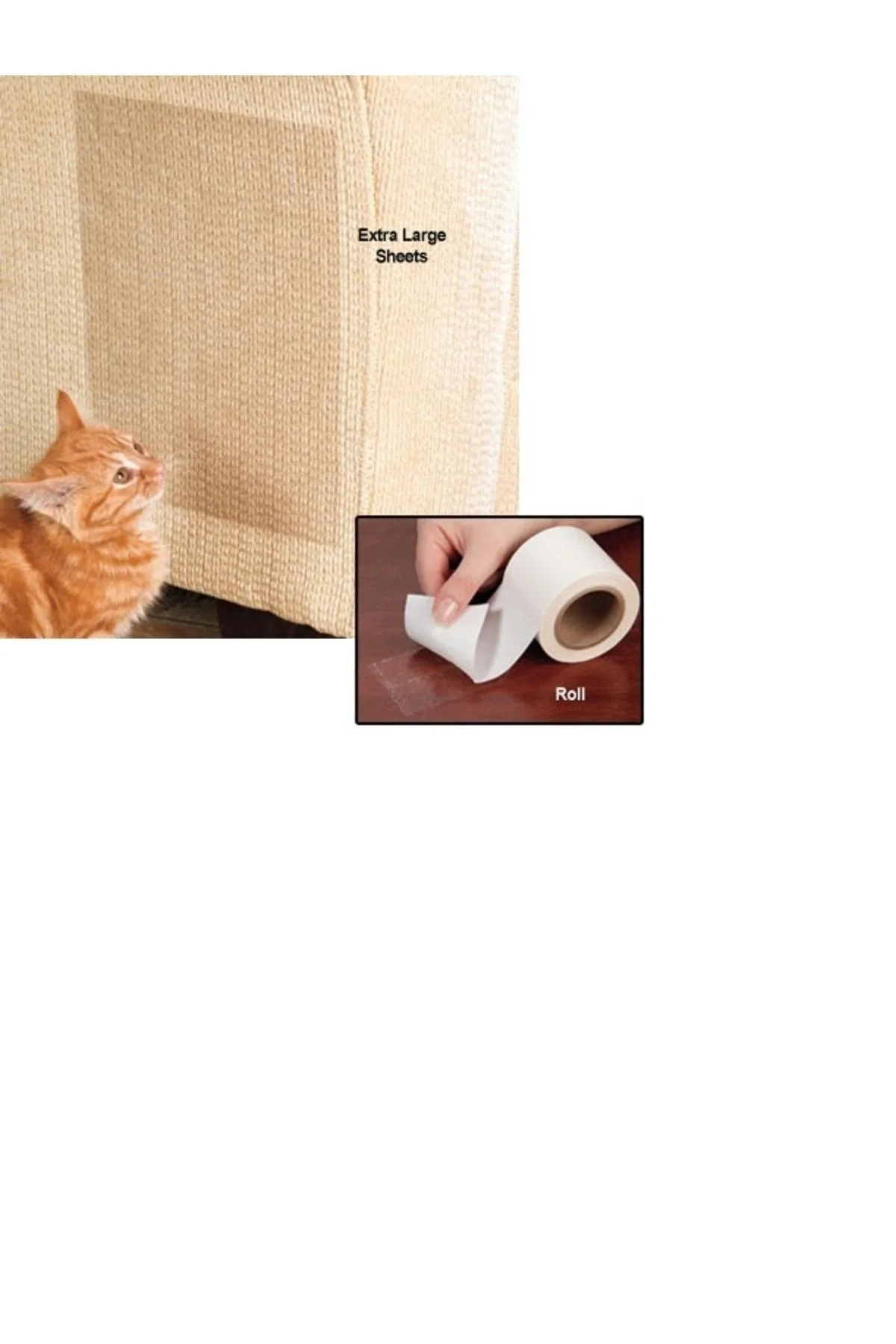 Kedi Caydırıcı Eğitim Bandı, Mobilyalar Için Tırmalamaya Karşı Önleyici, %100 Şeffaf10 Cm X 10 Mt