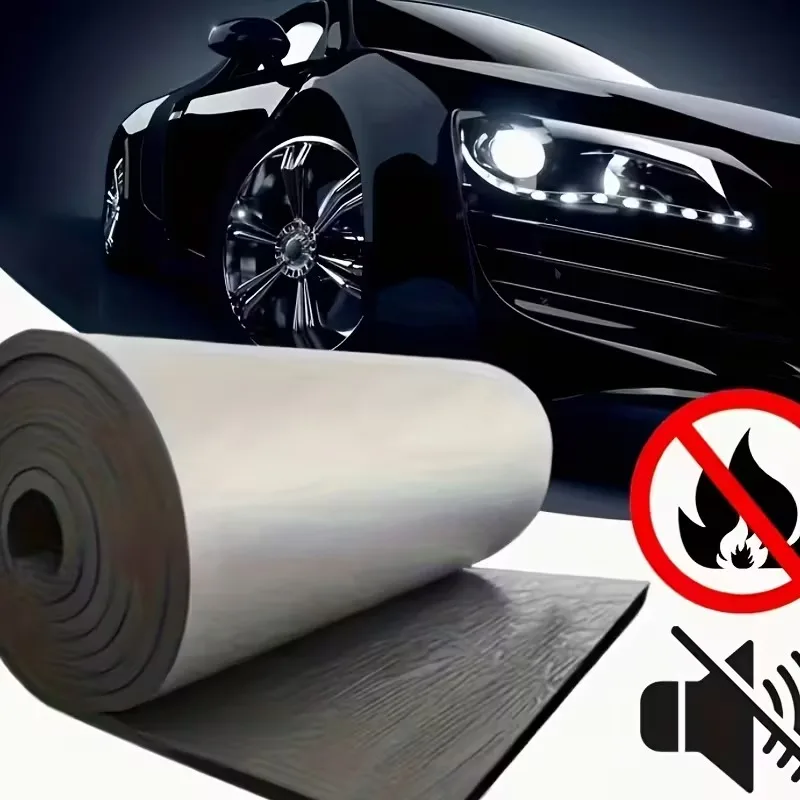 Araç Kaput Altı Yalıtım 120x100cm 9mm Folyolu Yapışkanlı Karavan Oto Ses Ve Isı Yalıtım Malzemesi