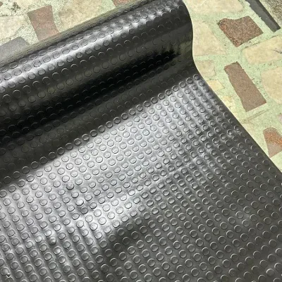 PVC Desenli Zemin Kaplama Muşambası 2mm 1x5 Metre Kaymaz Araç Konteyner Oto Taban Kaplaması Siyah