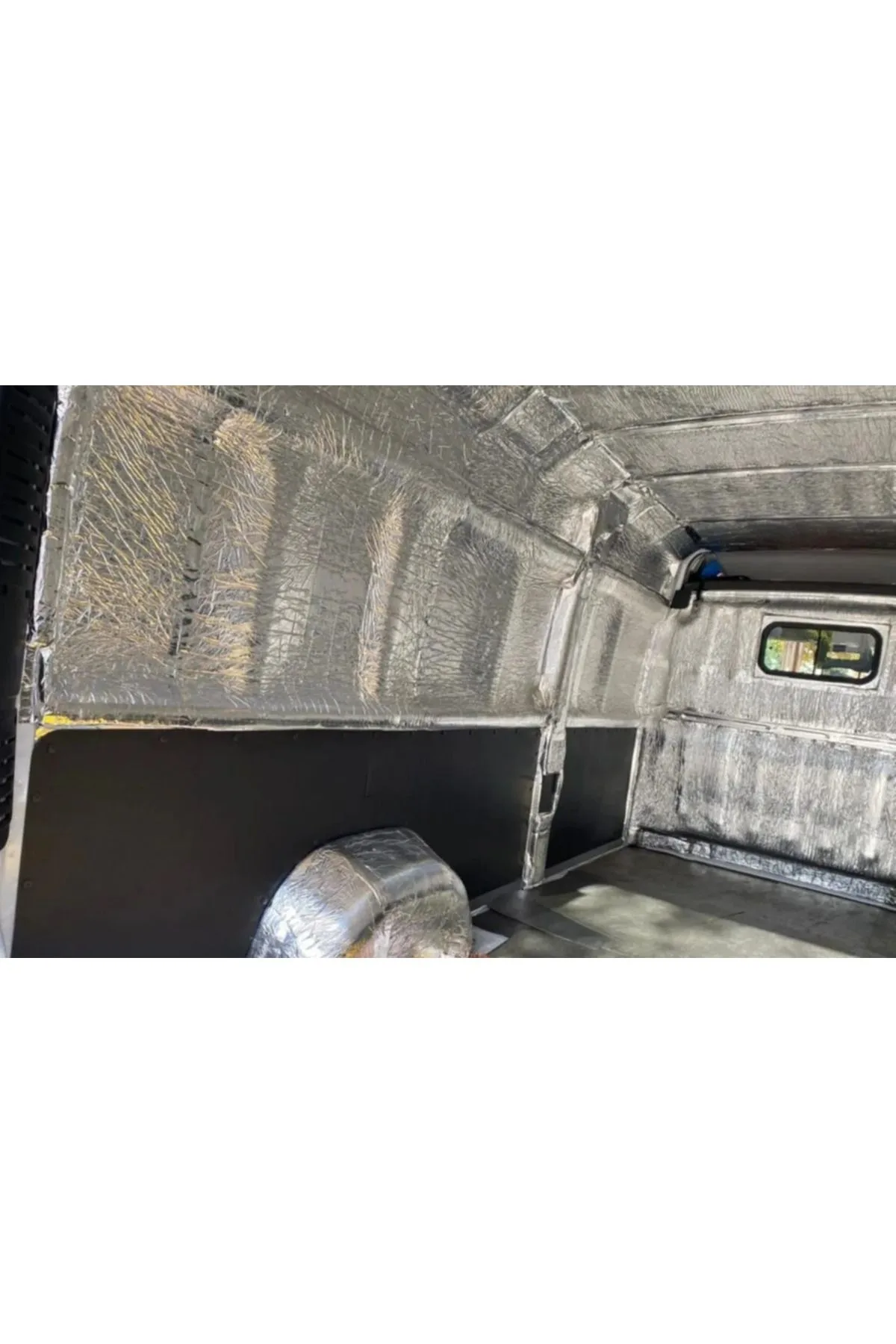 Araç Karavan İzolasyonu Alüminyum Folyolu Kauçuk 9mm 100cmx20Mt (20M2) Yapışkanlı Kauçuk