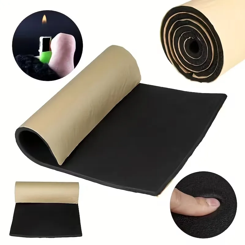 Araç Oto Kauçuk Esaslı 9mm 60cm x 100cm Kendinden Bantlı Yalıtım Malz.