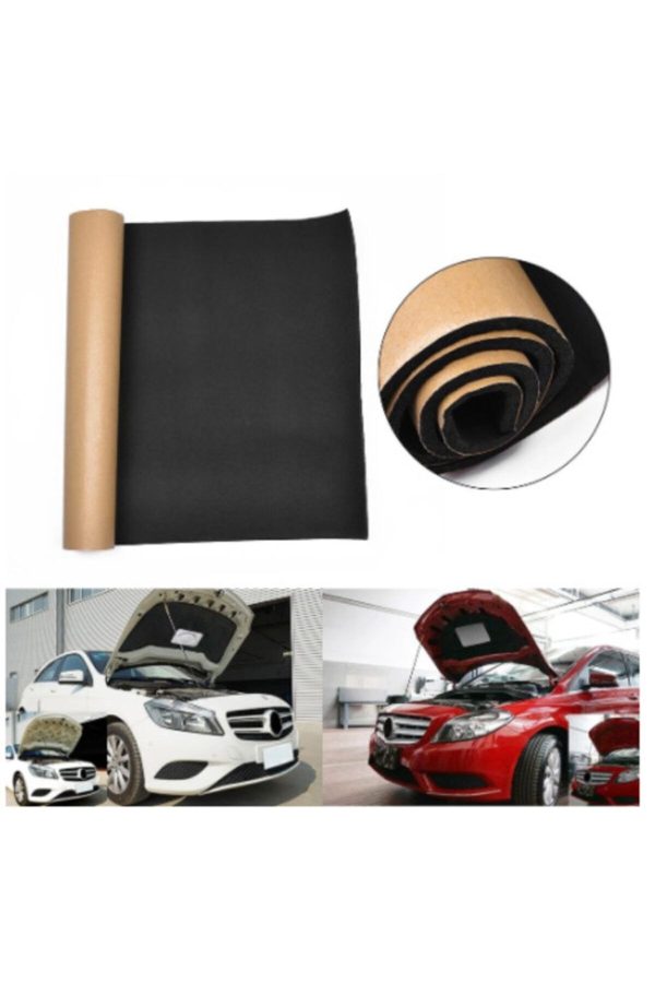Oto Araç Karavan Ev Kaput Ses Yalıtım Süngeri Yapışkanlı Alev Almaz 9mm 100x150cm