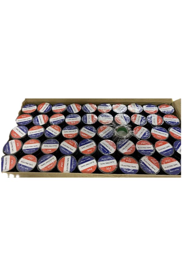 Elektrik İzole Bant 500 adet Bant Elektrikçi Bantı 19mmx10yrd 1 koli