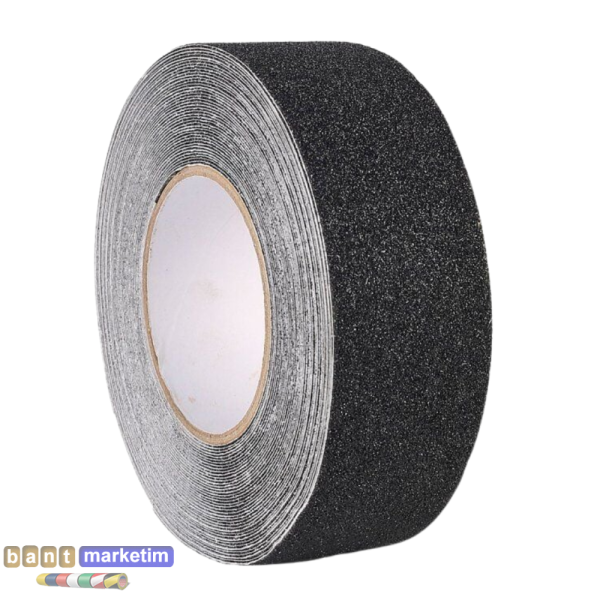 Merdiven Ve Zemin Kaydırmaz Kaymaz Bant 50mm X 25mt Siyah