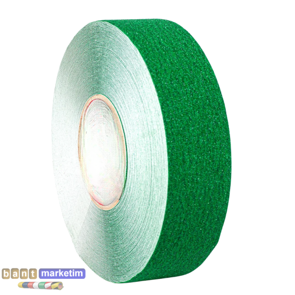 Merdiven Ve Zemin Kaydırmaz Kaymaz Bant 50mmx25mt Yeşil