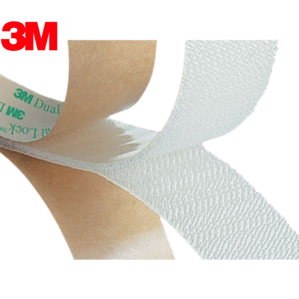 SJ4570 Şeffaf Cırt Dual Lock Yapışkanlı Cırt 1000 Kez Açılıp Kapanabilir 25mm x 50cm