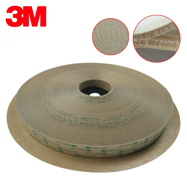 SJ4570 Şeffaf Cırt Dual Lock Yapışkanlı Cırt 1000 Kez Açılıp Kapanabilir 25mm x 45.7mt